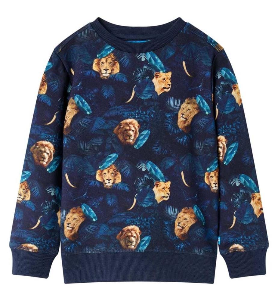 Kinder-Sweatshirt Marineblau 140
