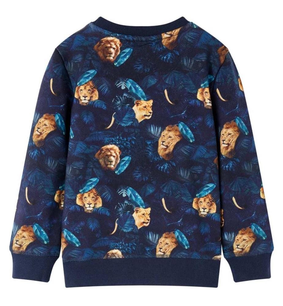 Kinder-Sweatshirt Marineblau 140