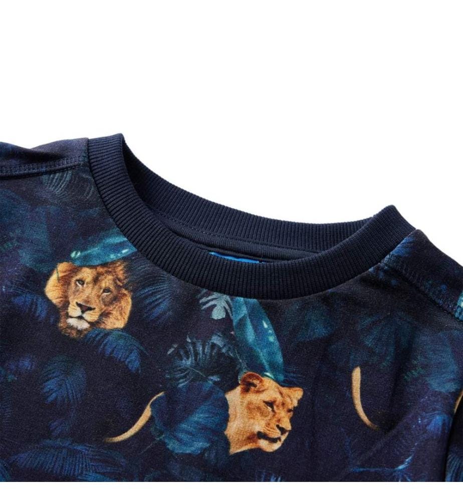 Kinder-Sweatshirt Marineblau 140