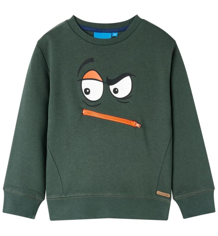 Kinder-Sweatshirt Dunkelgrün 104