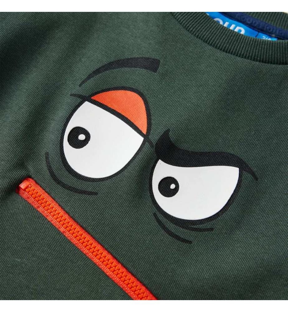 Kinder-Sweatshirt Dunkelgrün 104