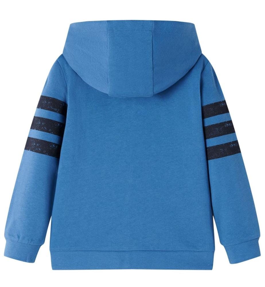 Kinder-Kapuzenpullover Blau 128