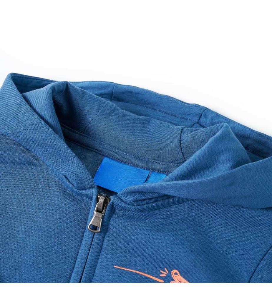 Kinder-Kapuzenpullover Blau 128
