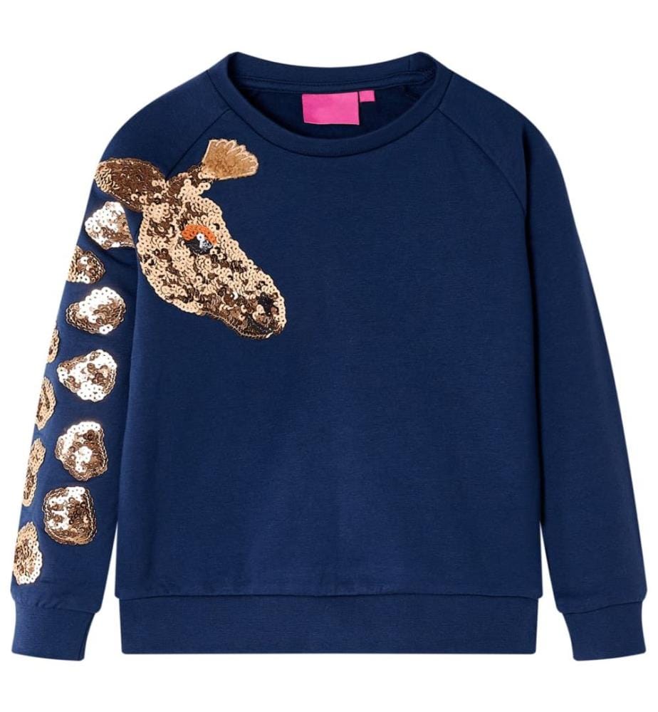 Kinder-Sweatshirt Marineblau 116