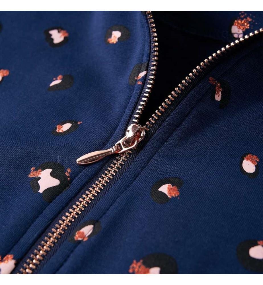 Sweatshirt à capuche pour enfants bleu marine 128