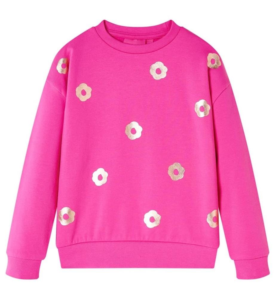 Kinder-Sweatshirt Dunkelrosa 140