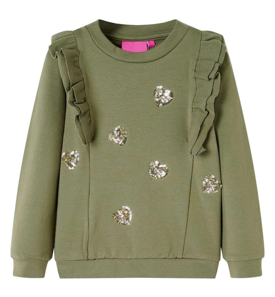 Kinder-Sweatshirt Khaki 116