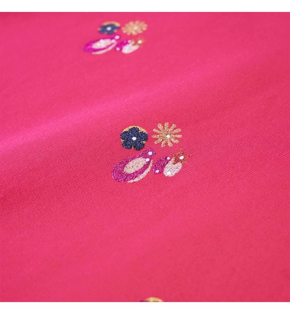 Kinder-Sweatshirt Knallrosa 116