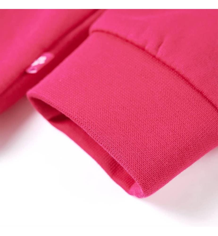 Kinder-Sweatshirt Knallrosa 128