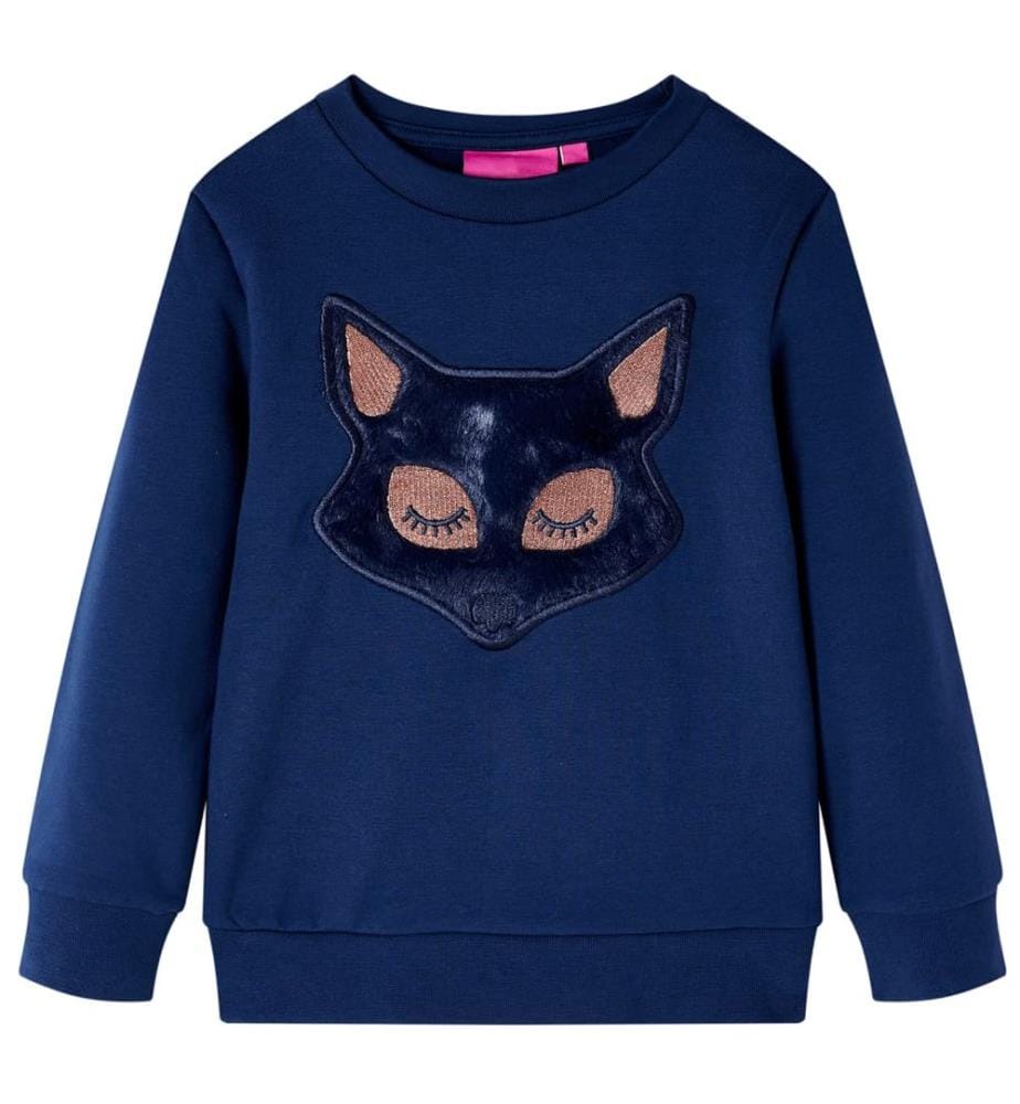 Kinder-Sweatshirt Marineblau 140