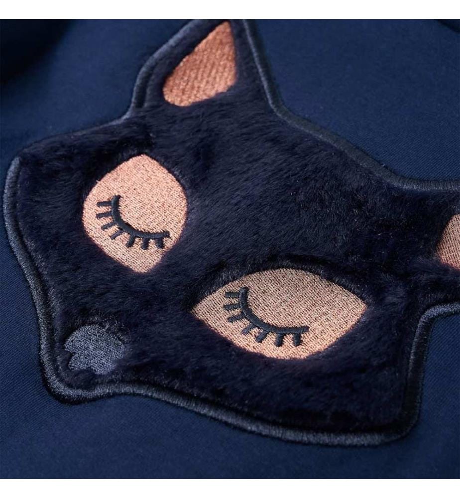 Kinder-Sweatshirt Marineblau 140