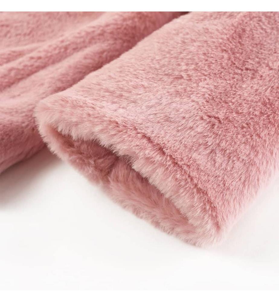 Kindermantel Kunstpelz Rosa 92