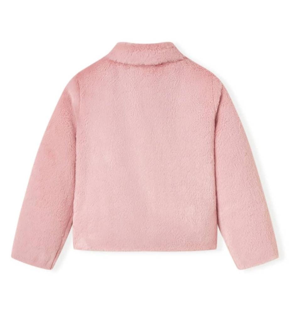 Kindermantel Kunstpelz Rosa 128