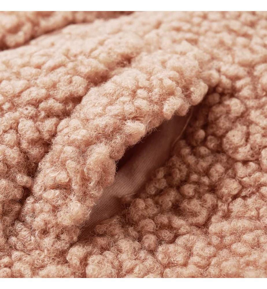 Kinder-Kapuzenjacke Teddy-Kunstpelz Heller Cognac 92