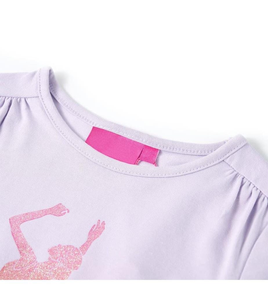 Kinder-Langarmshirt Helllila 92