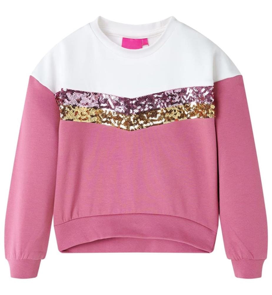 Kinder-Sweatshirt Himbeerrosa 128