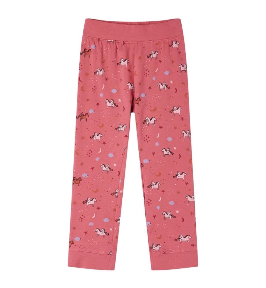 Kinderpyjama mit Langen Ärmeln Altrosa 128