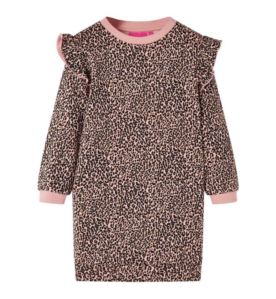 Kinder-Pulloverkleid Mittelrosa 92