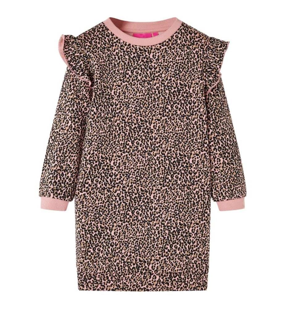 Kinder-Pulloverkleid Mittelrosa 104