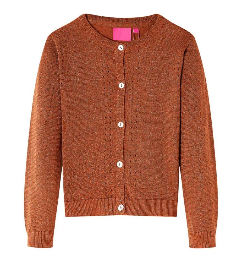 Kinder-Strickjacke Cognac 140