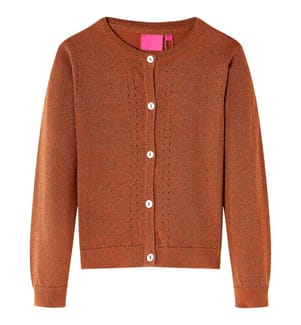 Kinder-Strickjacke Cognac 140