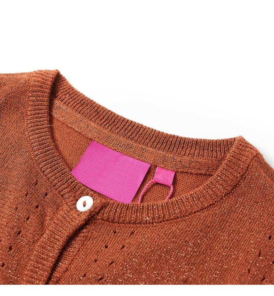 Kinder-Strickjacke Cognac 140