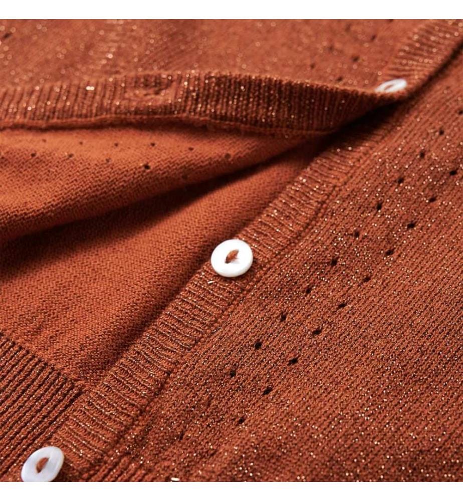 Kinder-Strickjacke Cognac 140
