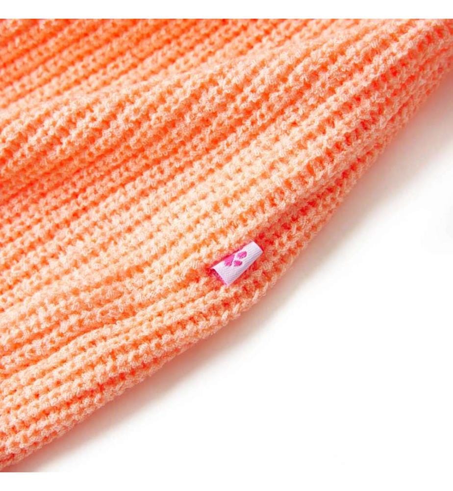 Kinderpullover Gestrickt Hellorange 128
