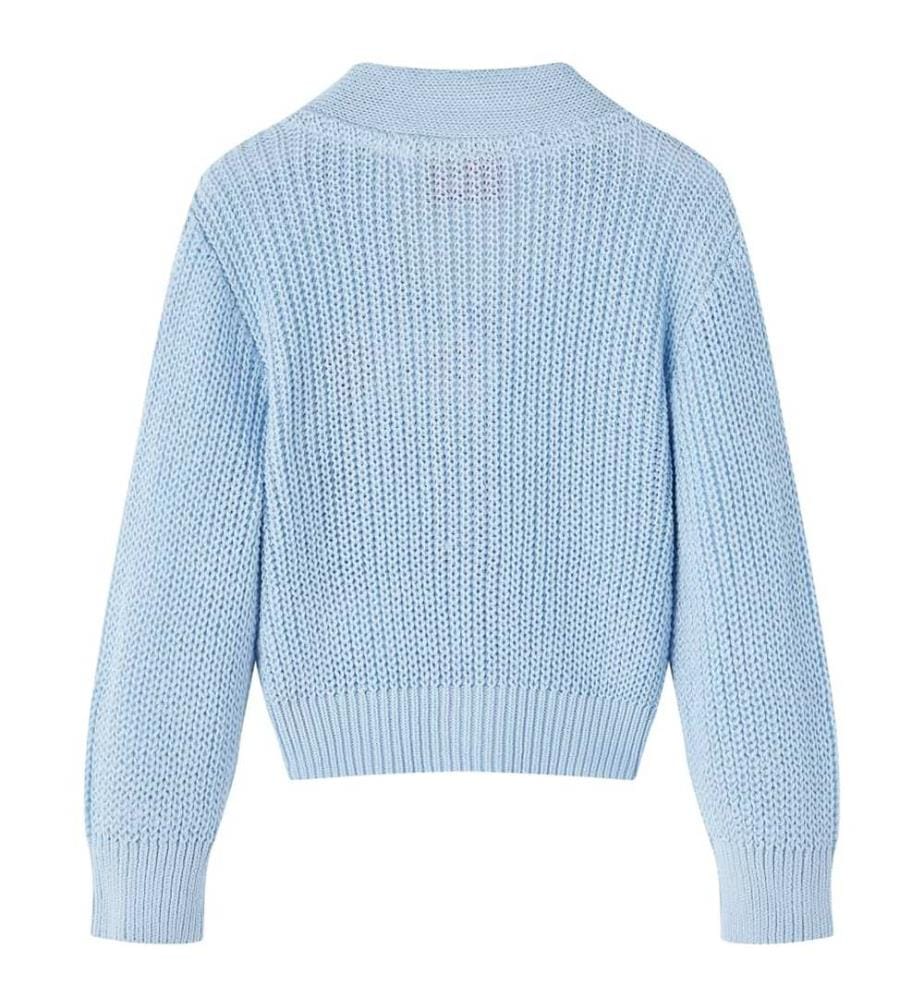 Kinder-Strickjacke Blau 128