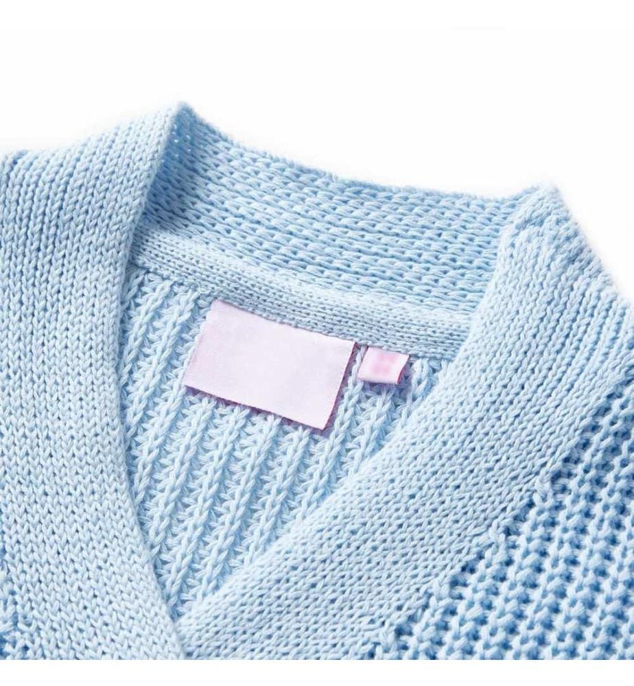 Kinder-Strickjacke Blau 128