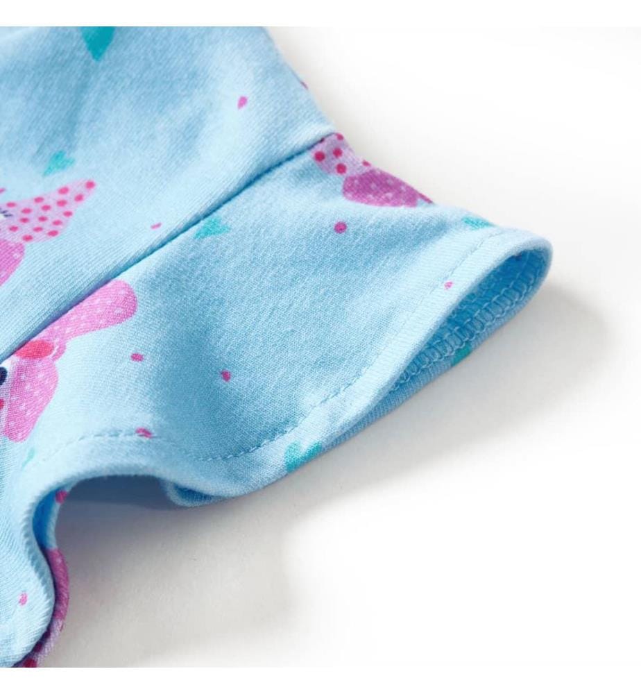Kinderkleid mit Knöpfen Ärmellos Blau 104