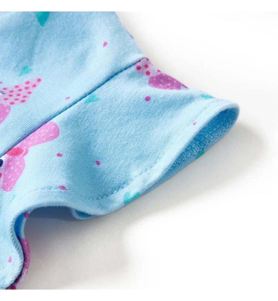 Kinderkleid mit Knöpfen Ärmellos Blau 116