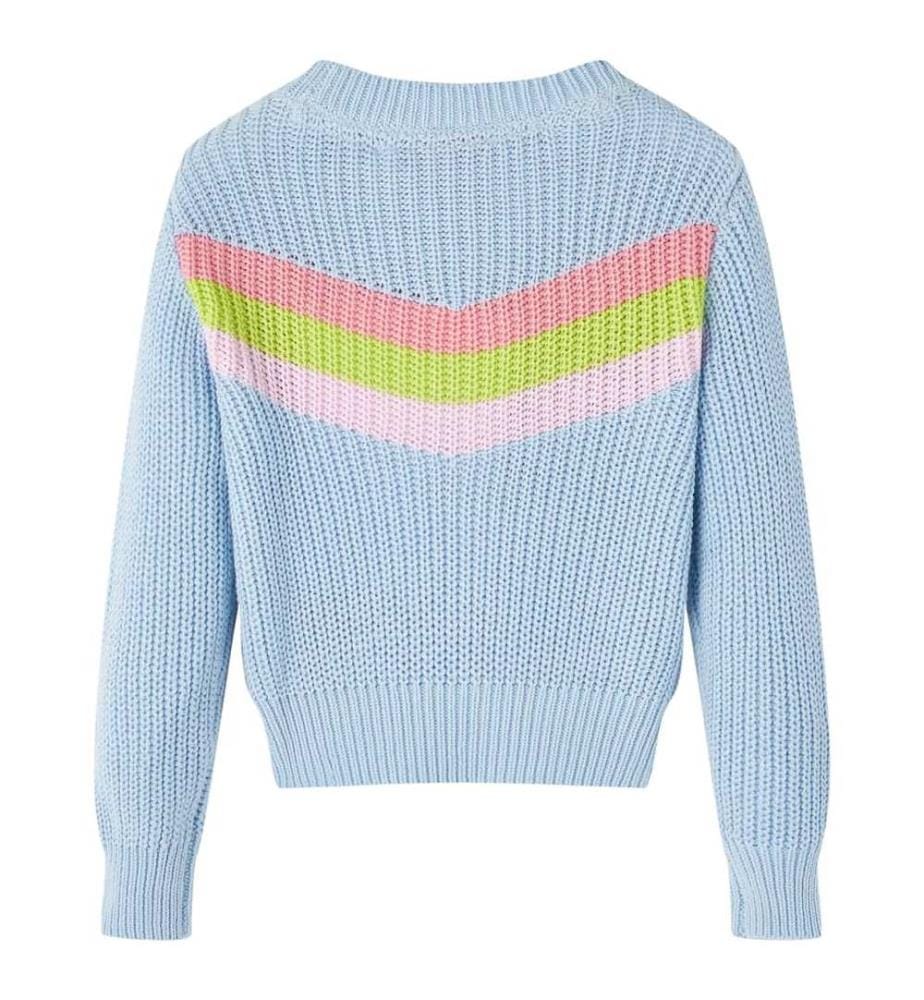 Kinderpullover Gestrickt Blau 140