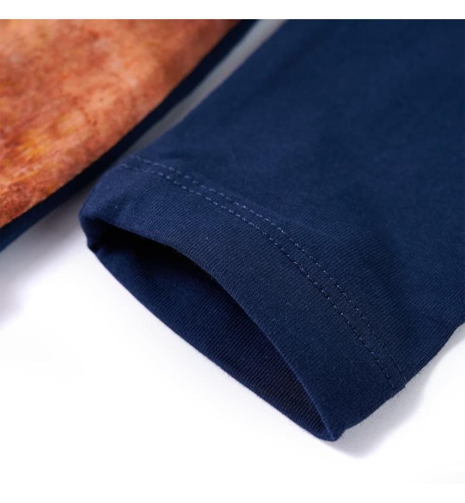 Robe pour enfants à manches longues bleu marine 128