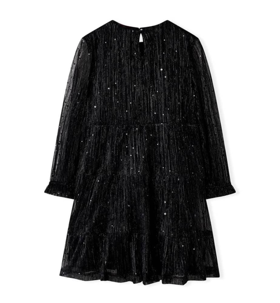 Kinderkleid mit Langen Ärmeln Schwarz 116