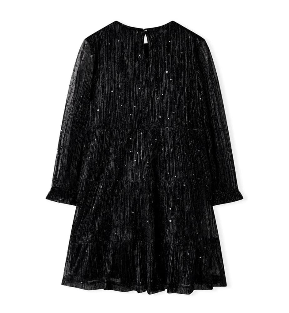 Kinderkleid mit Langen Ärmeln Schwarz 128