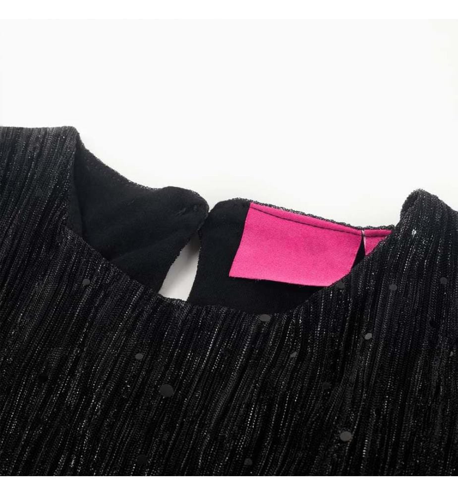 Kinderkleid mit Langen Ärmeln Schwarz 128