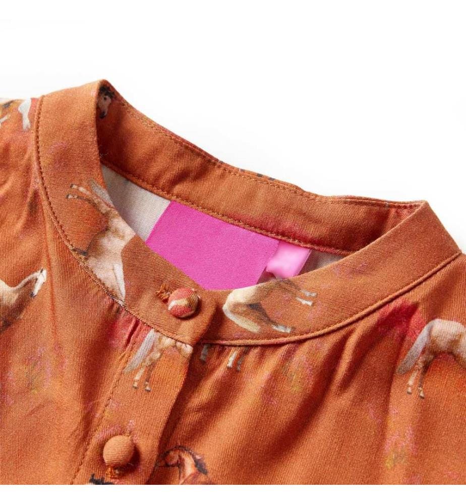 Kinderkleid Cognac 140