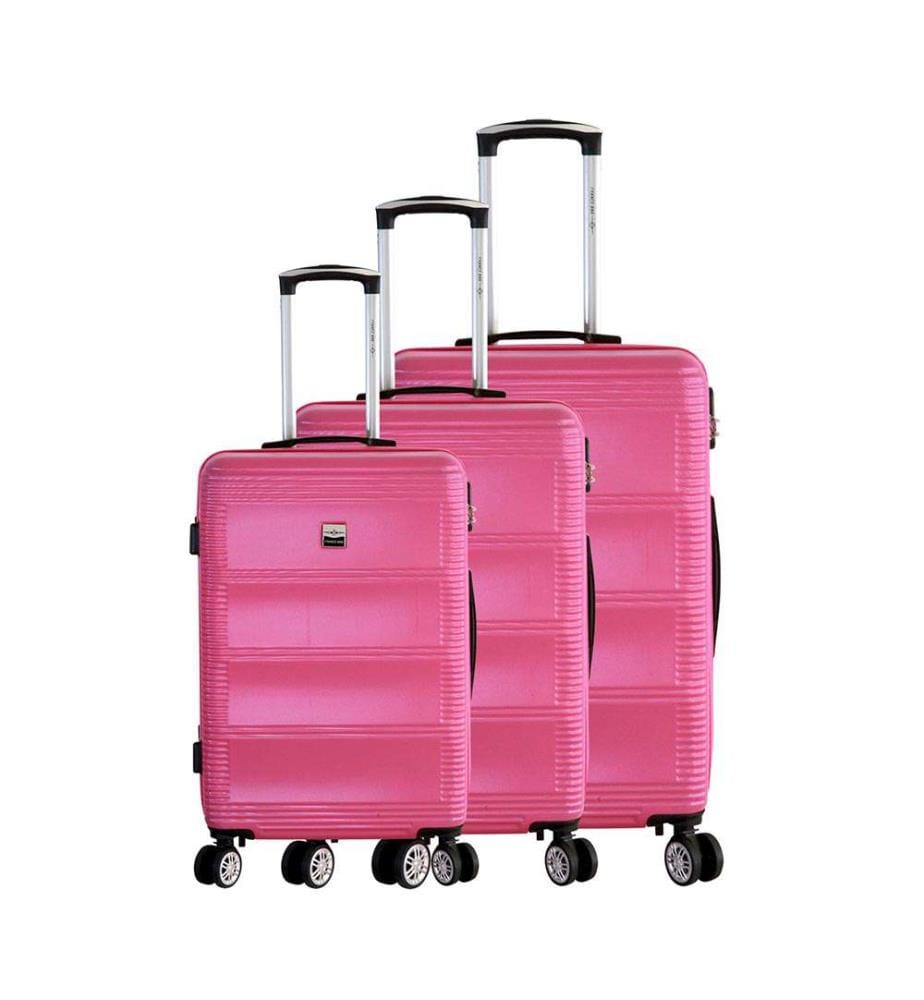 3er-Set Koffer „London“ – Fuchsia