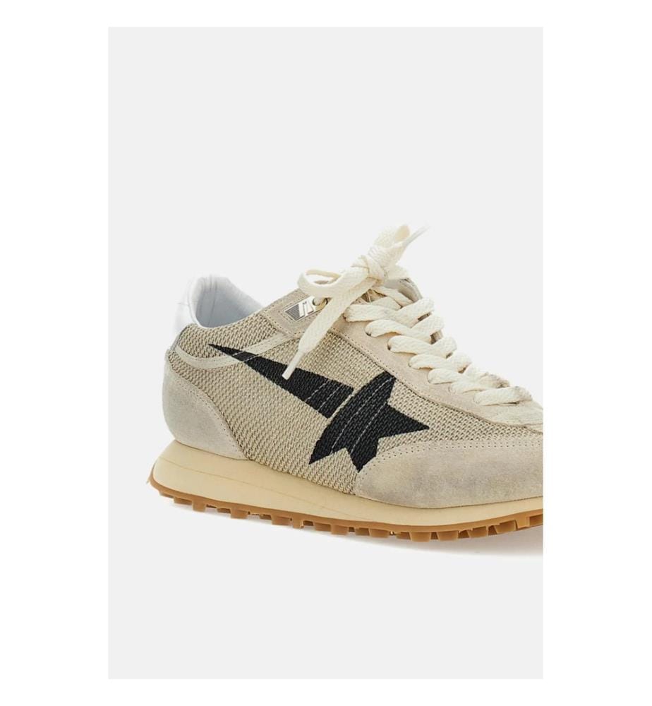 Running Marathon Sneakers - Beige und Schwarz