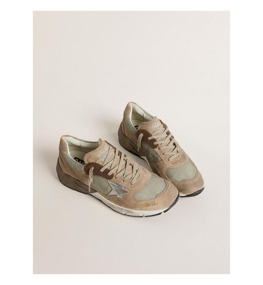 Dad-Star Sneakers - Beige und Silber