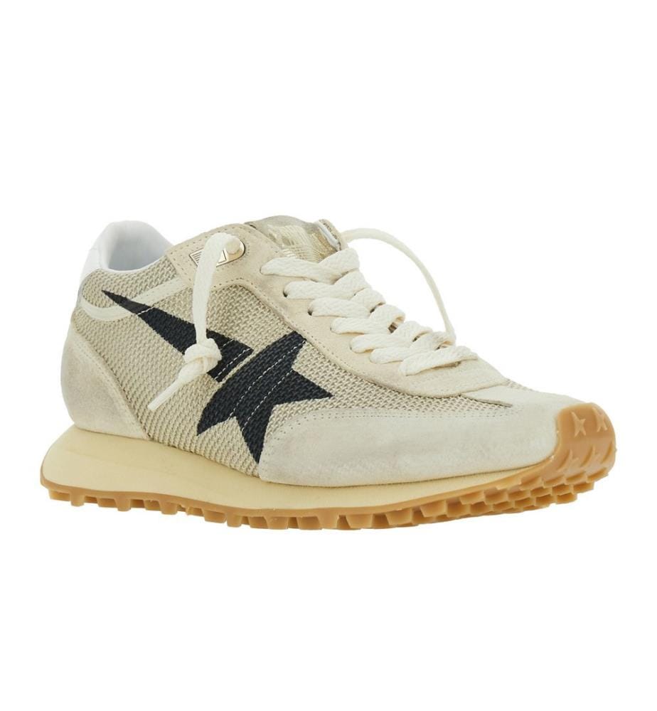 Running Marathon Sneakers - Beige und Schwarz