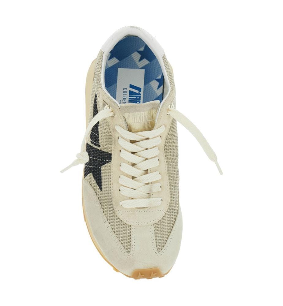 Running Marathon Sneakers - Beige und Schwarz