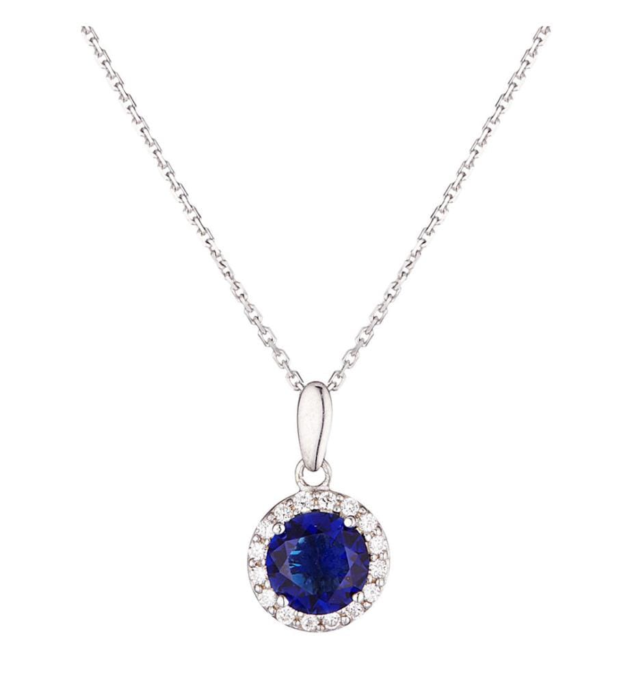 Pendentif en Or Bleu Merveilleux - Blanc