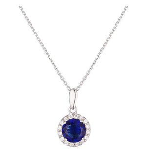 Pendentif en Or Bleu Merveilleux - Blanc