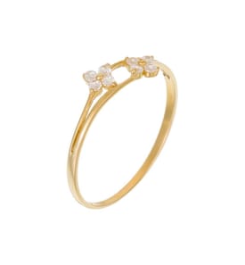 Ring Florale Begegnung - Gelbgold