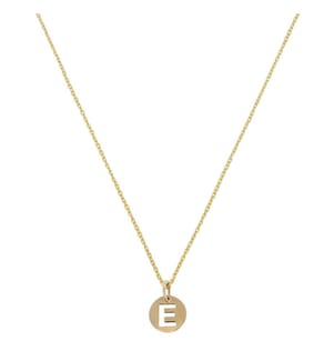 Pendentif Lettre E - Or Jaune 375/1000