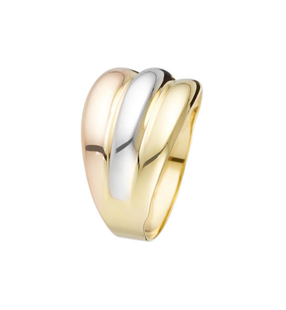 Ring Trianon - Dreifarbiges Gold
