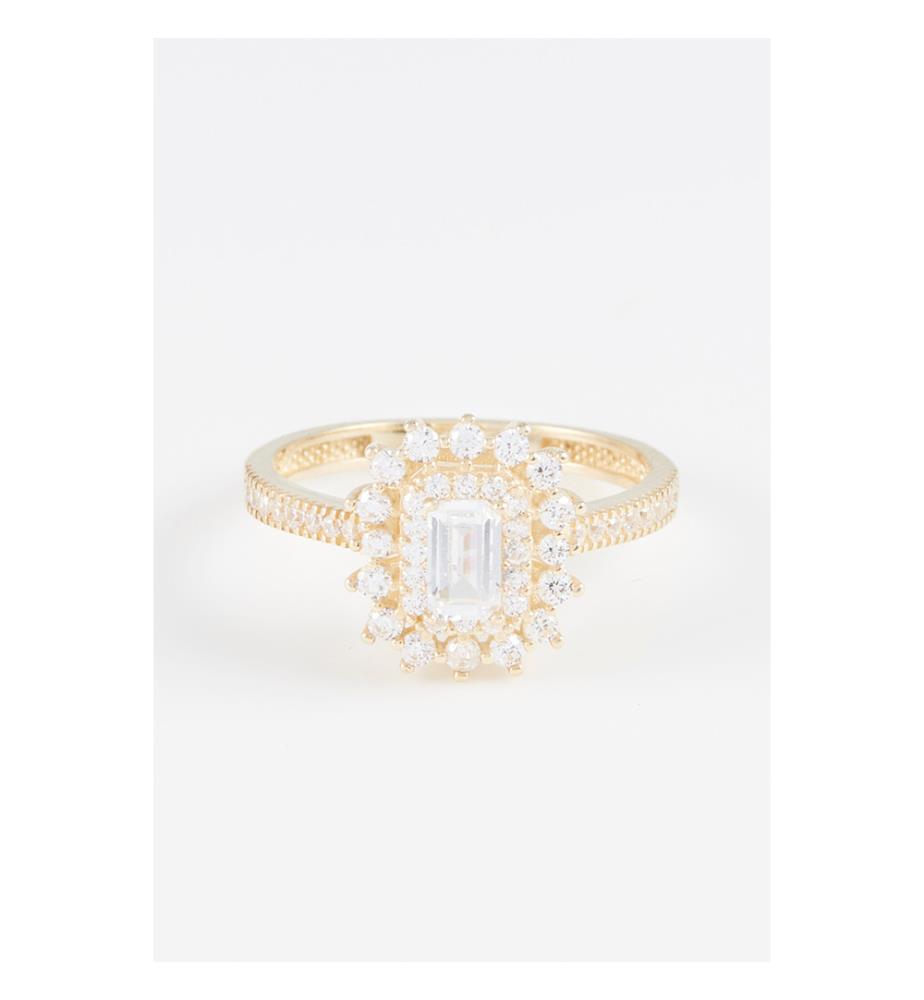 Bague My queen - Or Jaune et Zirconium
