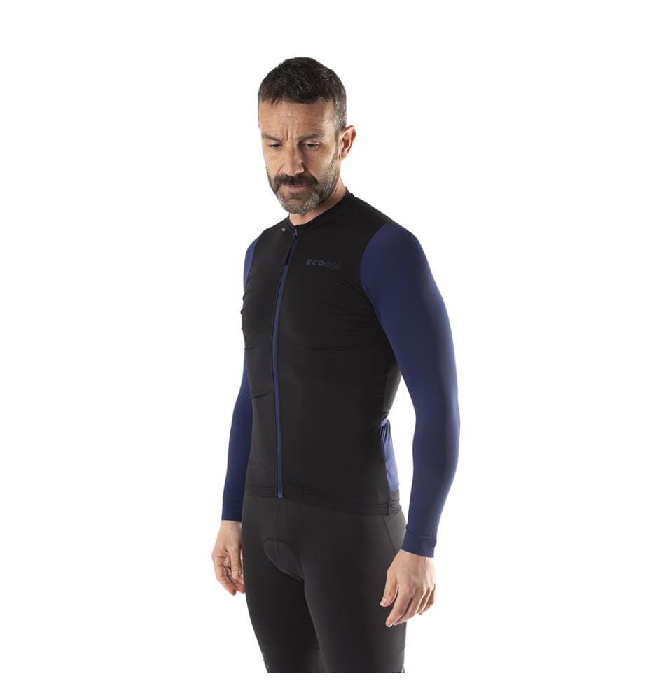 Bonneville Longsleeve T-Shirt - Schwarz und Marine